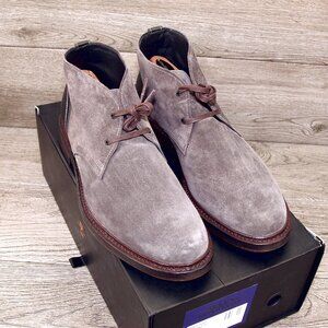 * NIB * $425 Allen Edmonds CYRUS Chukka 9 D Grey Suede * add $15 AE Cedar Trees